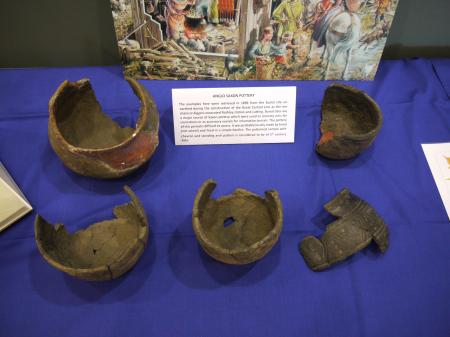 Pottery dug up in Rothley kindly loaned by Leicestershire County Council Barrow Resources Centre

What has Rothley to show at this event?

Neolithic Circa 3500-2000BC

Temple Grange Site and Brickyard Farm Site

Bronze Age Circa 2000-600BC

Rothley Lodge Farm Site

Iron Age Circa 600-100BC

Temple Grange Site

Roman Circa 100BC-AD410

Rothley Station Site and The Grange Site

Anglo-Saxon Circa 410-1066AD

Rothley Station Site and The Grange Site

Medieval Circa 1066-1485AD

Rothley Court Hotel Site and Parish Church