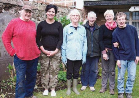 The Gardening Team, left to right, Frank Whitby, Michaela Rhodes, Brenda Sutherland, Marion Vincent, Anita Armstrong and Richard Tansley. Not shown is Steve Mitchell.