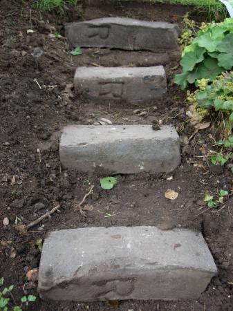 Frank and Richard re-built the steps and discovered the large 