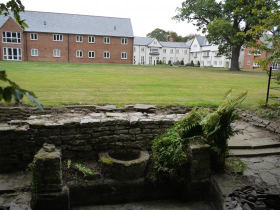 Looking to The Grange on the right and Clare Court to the left. September 2011