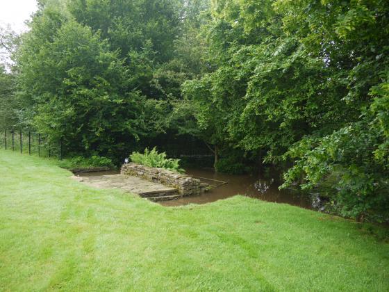 The ponds were under water. July 2012