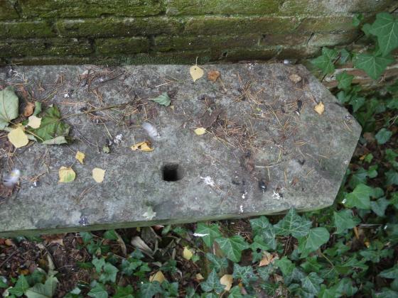 Remnants of stonework in the Japanese Garden. September 2011