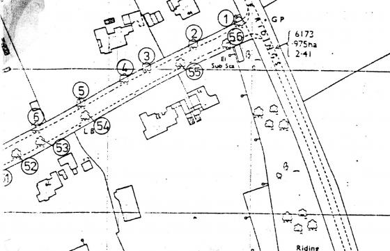 Site 125 The Ridgeway. TPO number 56 at the junction with The Ridings