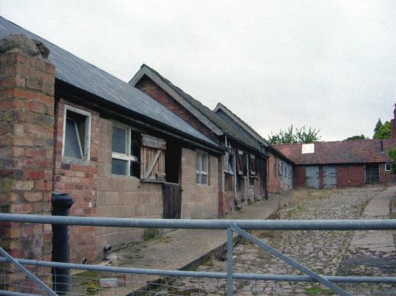 Left-hand side of Westfield Farm courtyard. July 2007