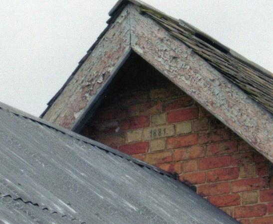 1881 shown in the brickwork of the apex of the above picture. July 2007