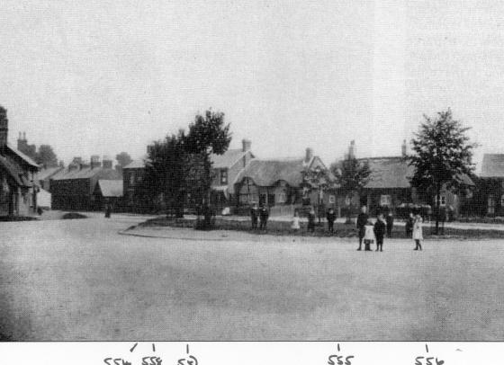 Site 136 Cross Green in the early 1900's with possible trees still here in July 2006