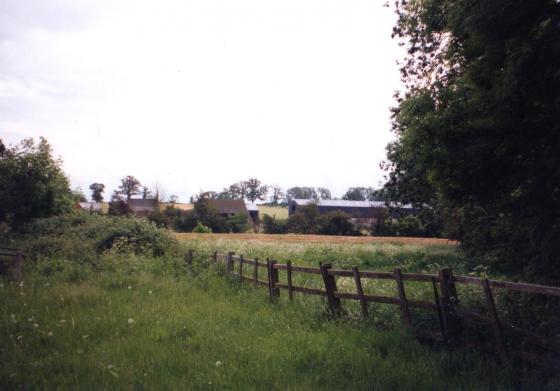 Site 140A Donkey Field. Looking to Brookfield Farm over the Rothley Brook. Summer 2000