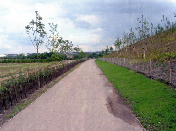 The path continues to Site 253 Rothley Lodge Wildlife Site. August 2006