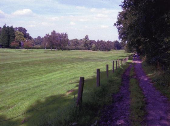 The Bridle Road through the golf course. August 2007