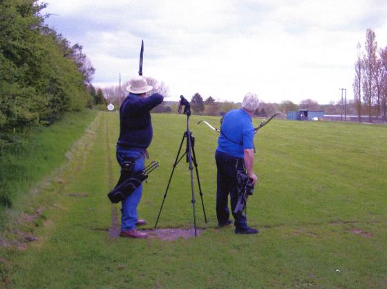 The Public Footpath runs along the left hand boundary in the Archery Field. May 2008