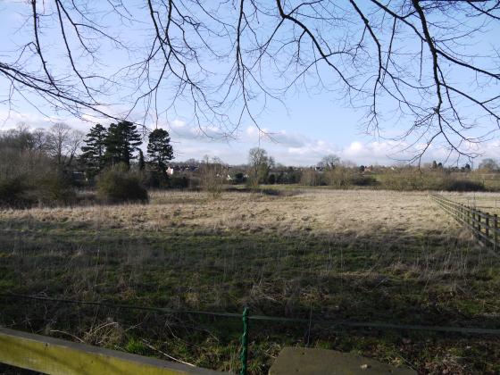 Looking from Homefield Lane to Mountsorrel Lane. February 2015