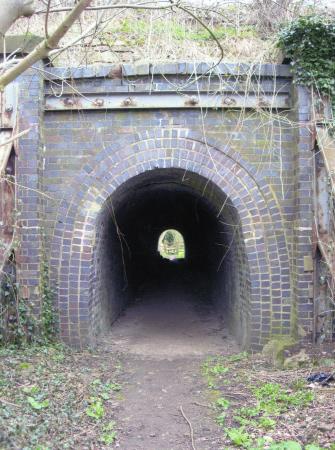 Site 198 The footbridge under the Great Central Railway from Site 198 to Site 127 Rothley Park Golf Club. April 2006