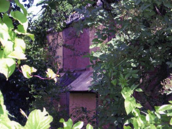 Linkfield Farm in July 2007 getting very derelict and overgrown.