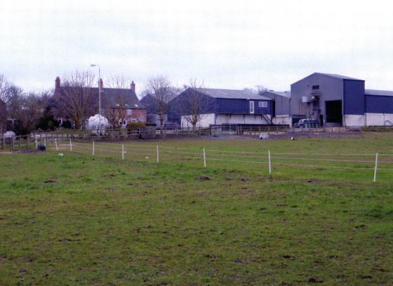 Site 221 Looking to Brookfield Farmhouse March 2010