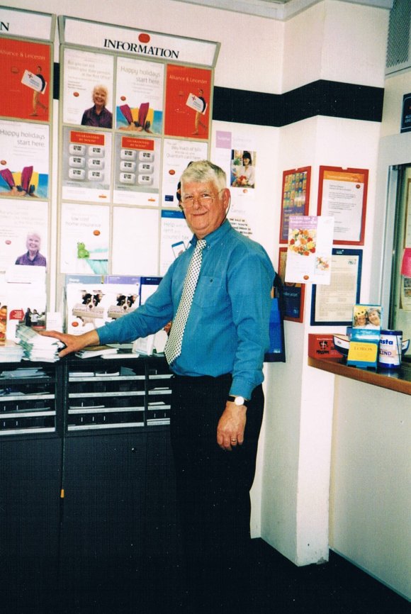 David Lynch, Postmaster, Rothley Post Office. 2003